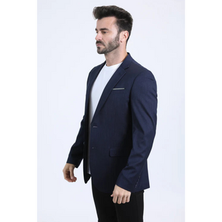 Platini Men's Modern Fit Blazer - Navy