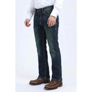 Platini Men's Wade Bootcut Jeans - Dark Wash
