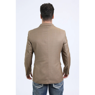 Platini Men's Modern Fit Blazer - Brown