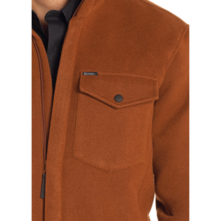 Rock & Roll Denim Men's Solid Twill Jacket - Camel