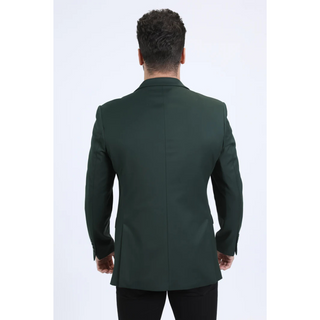 Platini Men's Modern Fit Blazer - Forest