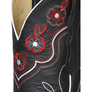 Woman Cowboy boot El General - Leather Crazy Black