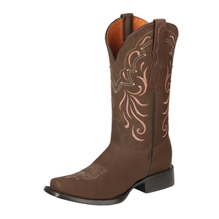 El General Women’s Rodeo Boots - Nubuck Leather - Camel

  44849
