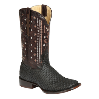 El General Men’s Leather Rodeo Boots Petatillo - Crazy Brown