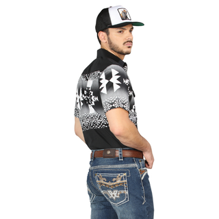 Back view of Centenario Jeans highlighting classic five-pocket design and bootcut leg
