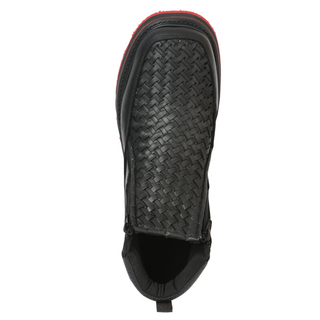 Black woven boot sole 