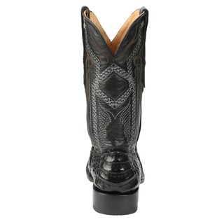 El General Men's Exotic Caiman Belly Cowboy Boots - Black