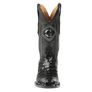 El General Men's Exotic Caiman Belly Cowboy Boots - Black