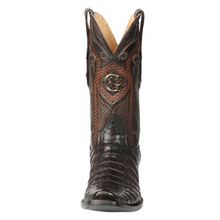 El General Men's Exotic Caiman Belly Cowboy Boots - Brown