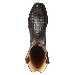 El General Men's Exotic Caiman Belly Cowboy Boots - Brown