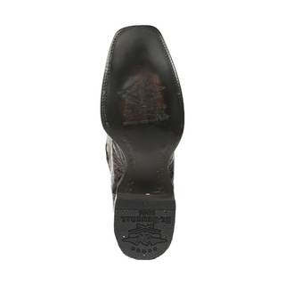 El General Men's Exotic Caiman Nuca Cowboy Boots - Brown
