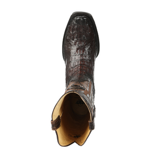 El General Men's Exotic Caiman Nuca Cowboy Boots - Brown