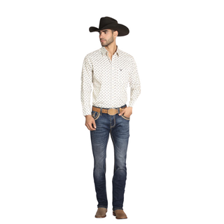 Centenario Men’s Bootcut Jeans - Dark Blue Stonewash