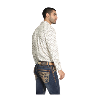 Centenario Men’s Bootcut Jeans - Dark Blue Stonewash