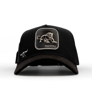 The King Ranch "Pantera" Cap - Black & Silver