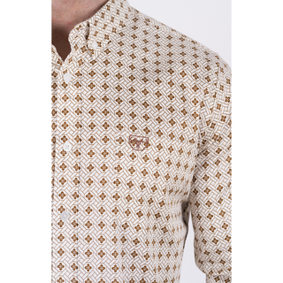 Platini Men’s Casual Western Print Shirt