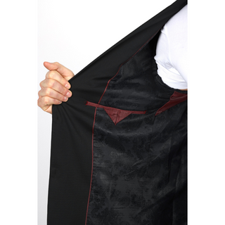Platini Men's Black Western Sport Coat w/ Elbow Patch - Black
