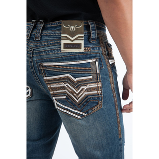 Men's Slim Boot Cut Triple Stitch Signature Pocket Denim Pants