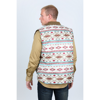 Men's Insulated Reversable Vest - Beige