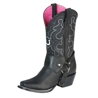El General Womens Western Boot - Black