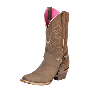El General Womens Rodeo Boo  - Nobuck  Camel