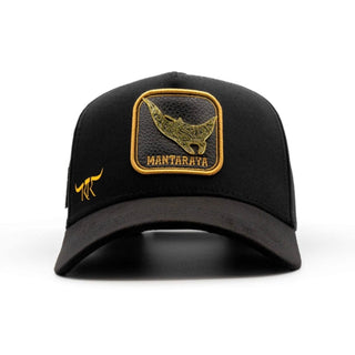 The King Ranch "Mantaraya" Cap - Black & Gold