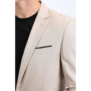 Mens Modern Fit Stretch Date Night Khaki Blazer