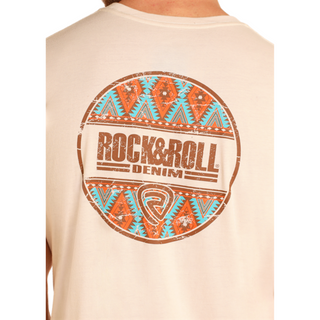 Rock & Roll Denim Graphic T-Shirt - Natural