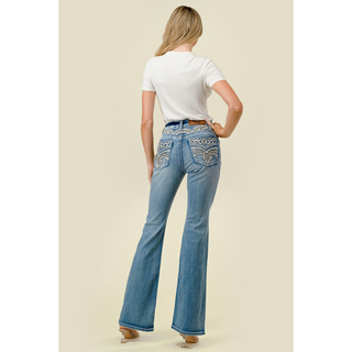 Westfield Eagle Women's Embroidered Flare Jeans