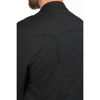 Platini Men's Black Western Sport Coat w/ Elbow Patch - Black