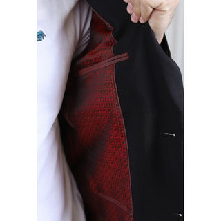 Platini Men's Modern Fit Blazer - Black
