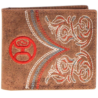 "Ranger" Tan w/ Embroidered Accents Bifold Hooey Wallet