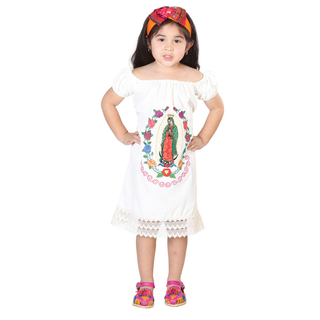 Artisanal Embroidered Dress- Beige 