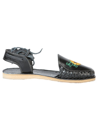 Mexican Artisanal Sandals Leather Black
