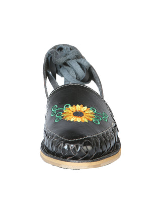 Mexican Artisanal Sandals Leather Black