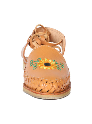 Mexican Artisanal Sandals Leather Tan