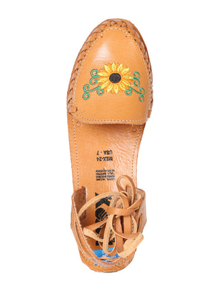 Mexican Artisanal Sandals Leather Tan