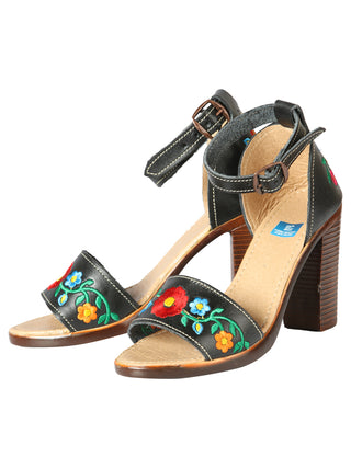 Mexican Artisanal Sandals Leather Black