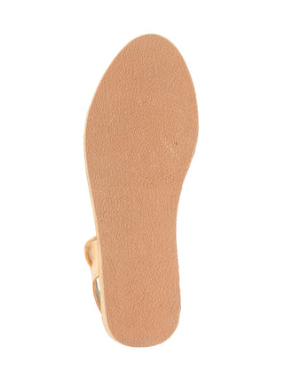 Mexican Artisanal Sandals Leather Tan/Blue