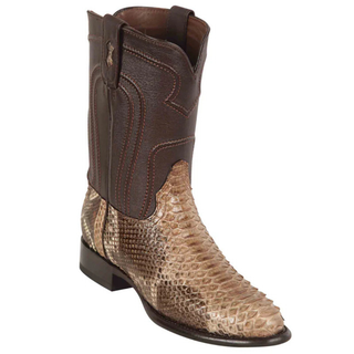 Los Altos Roper Python Cowboy Boot - Rustic Brown