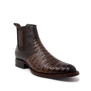 Los Altos Roper Caiman Belly Botin - Faded Brown