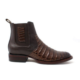 Los Altos Roper Caiman Belly Botin - Faded Brown
