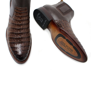 Los Altos Roper Caiman Belly Botin - Faded Brown