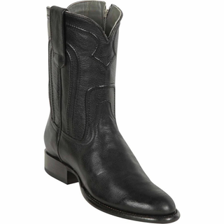Los Altos Belmont Roper Cowboy Boot - Black
