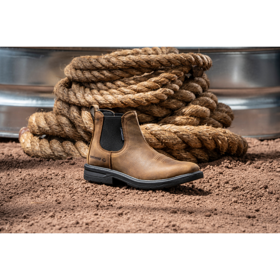 Wolverine Rancher Level Chelsea Slip-On Steel-Toe Work Boot – MexWest Wolverine Rancher Level Chelsea Slip-On Steel-Toe Work Boot – MexWest