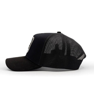The King Ranch "Mantaraya" Cap - Black & Silver