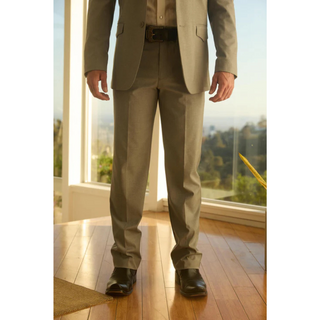 Platini Men's Western Sport Suit with Elbow Patches  - Grey