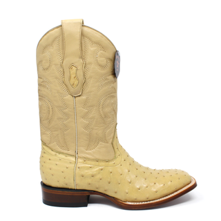 Los Altos Oryx Ostrich Wide Square Toe Cowboy Boot