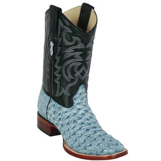 Los Altos White Cognac Wide Square Toe Cowboy Boot