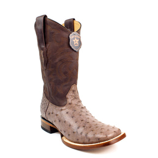  Los Altos Men’s Full Quill Ostrich Wide Square Toe Boots right view 